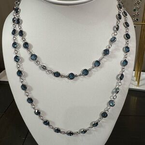 Touchstone Crystal Montana Blue Chanelle Necklace